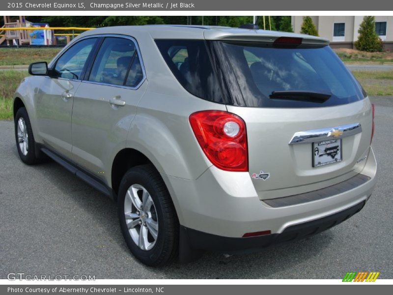Champagne Silver Metallic / Jet Black 2015 Chevrolet Equinox LS