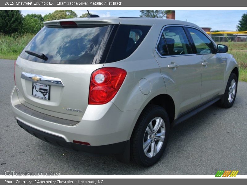 Champagne Silver Metallic / Jet Black 2015 Chevrolet Equinox LS