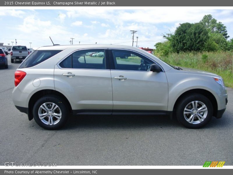 Champagne Silver Metallic / Jet Black 2015 Chevrolet Equinox LS