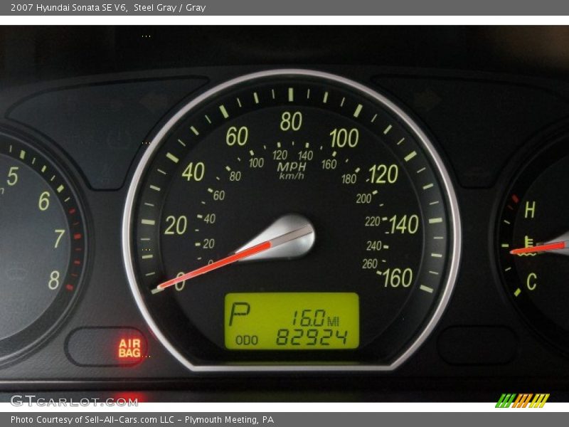 Steel Gray / Gray 2007 Hyundai Sonata SE V6