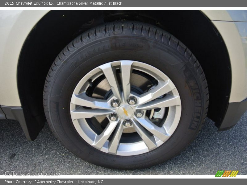 Champagne Silver Metallic / Jet Black 2015 Chevrolet Equinox LS