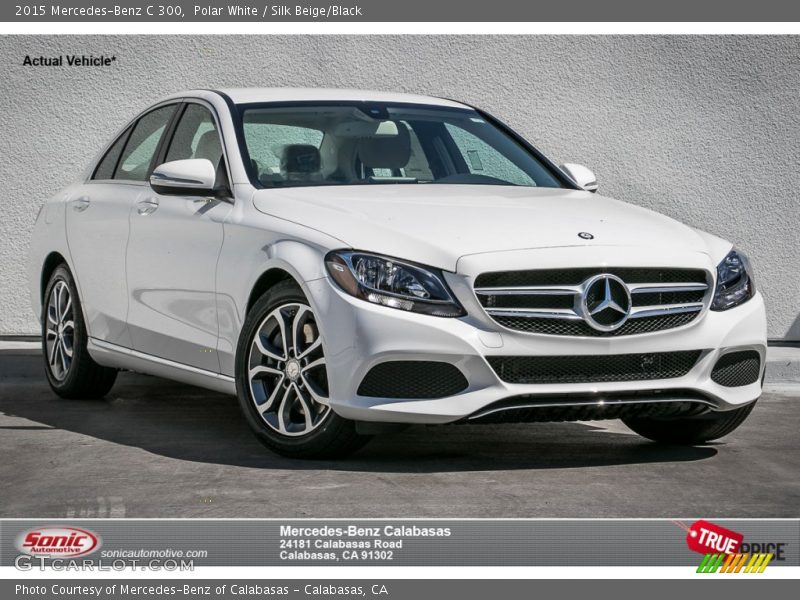 Polar White / Silk Beige/Black 2015 Mercedes-Benz C 300