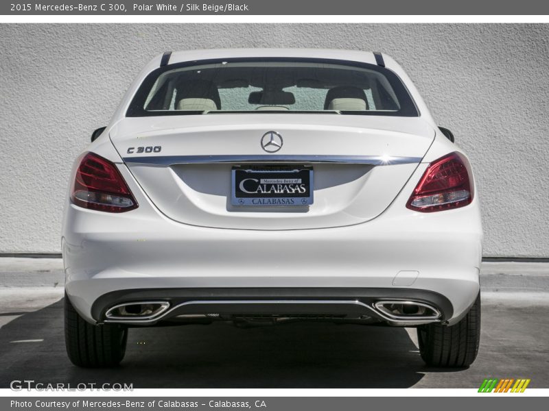 Polar White / Silk Beige/Black 2015 Mercedes-Benz C 300