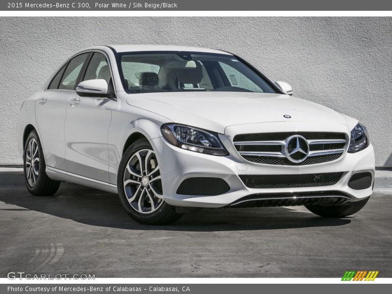 Polar White / Silk Beige/Black 2015 Mercedes-Benz C 300