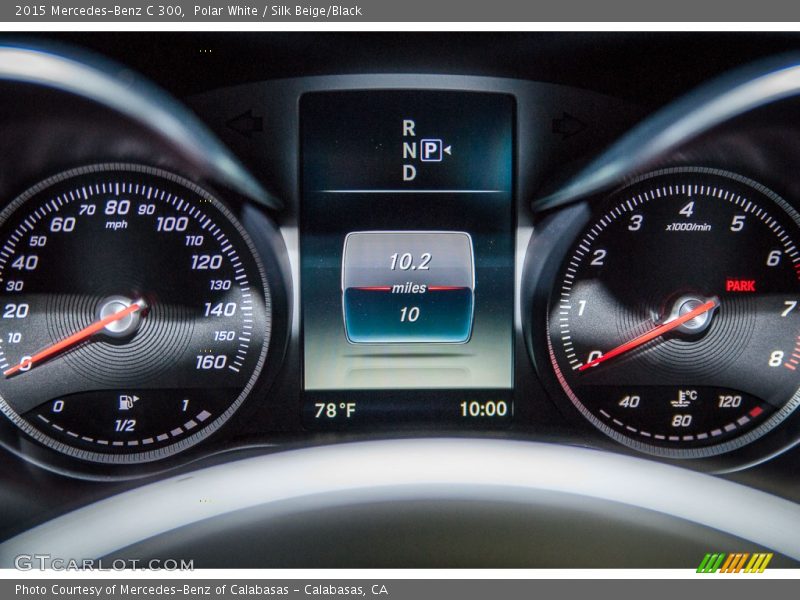 Polar White / Silk Beige/Black 2015 Mercedes-Benz C 300
