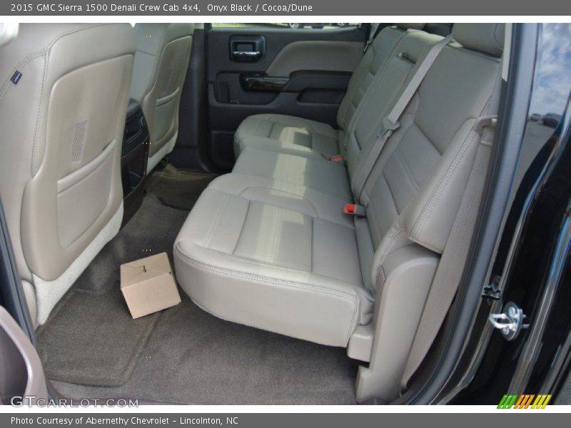 Rear Seat of 2015 Sierra 1500 Denali Crew Cab 4x4