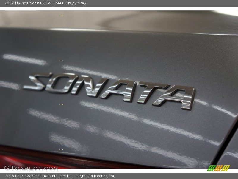 Steel Gray / Gray 2007 Hyundai Sonata SE V6