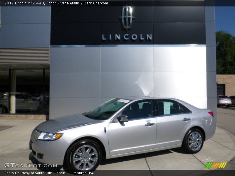 Ingot Silver Metallic / Dark Charcoal 2012 Lincoln MKZ AWD