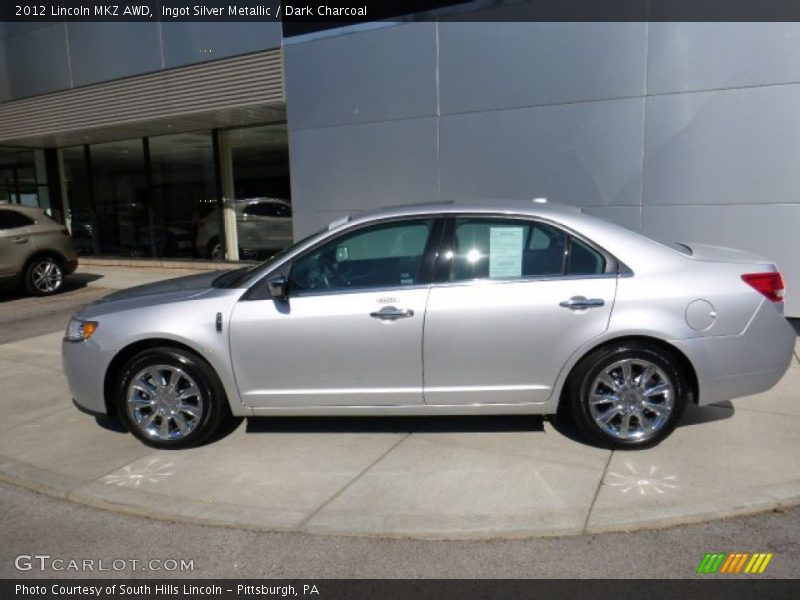 Ingot Silver Metallic / Dark Charcoal 2012 Lincoln MKZ AWD
