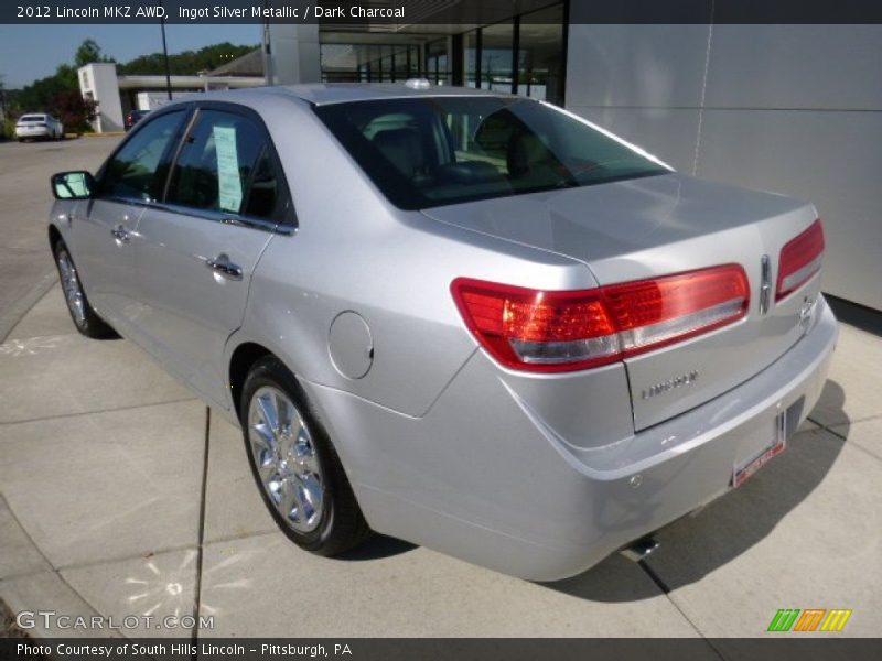 Ingot Silver Metallic / Dark Charcoal 2012 Lincoln MKZ AWD