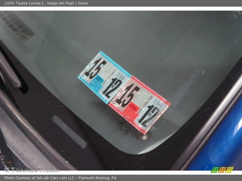 Indigo Ink Pearl / Stone 2006 Toyota Corolla S