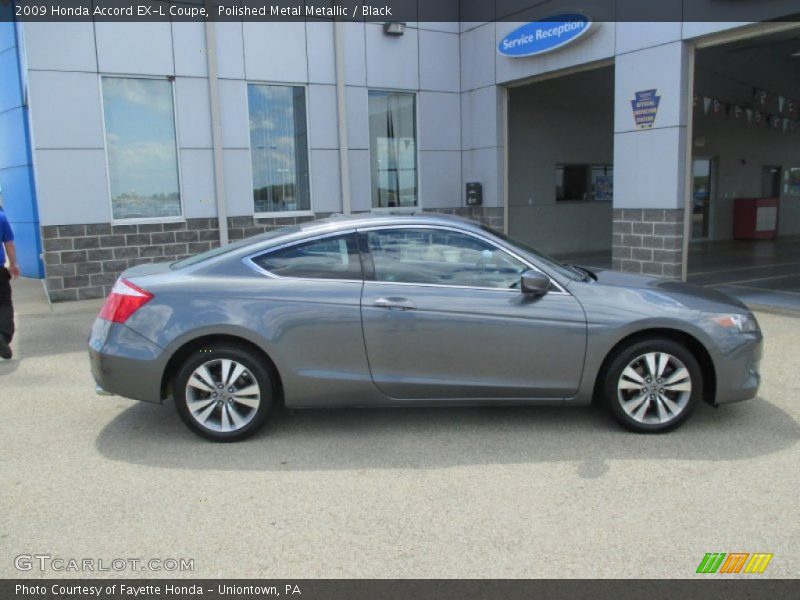 Polished Metal Metallic / Black 2009 Honda Accord EX-L Coupe