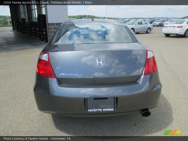 Polished Metal Metallic / Black 2009 Honda Accord EX-L Coupe