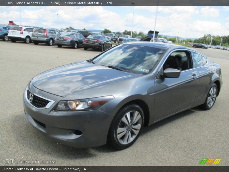 Polished Metal Metallic / Black 2009 Honda Accord EX-L Coupe