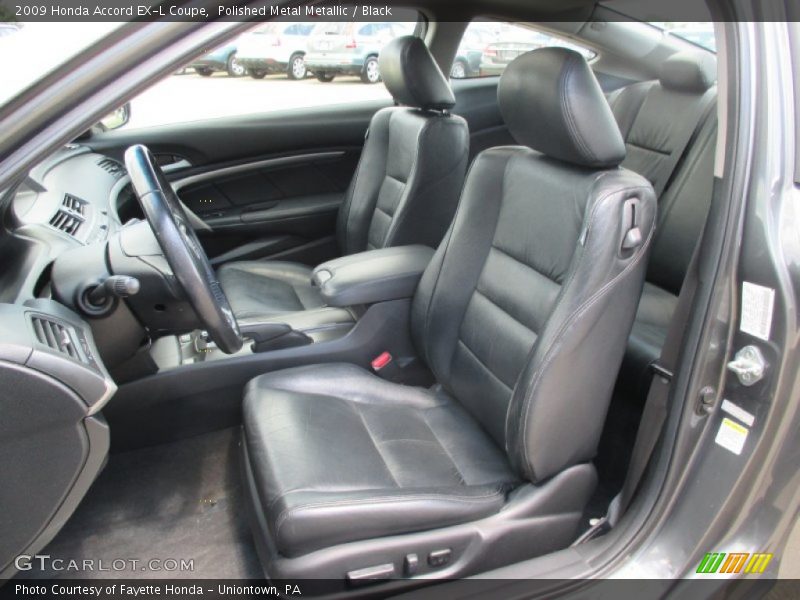 Polished Metal Metallic / Black 2009 Honda Accord EX-L Coupe