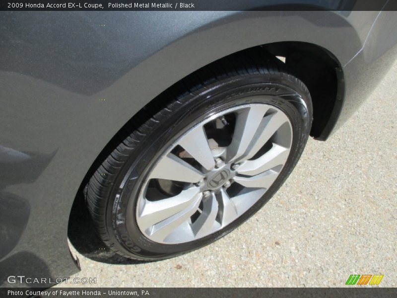Polished Metal Metallic / Black 2009 Honda Accord EX-L Coupe