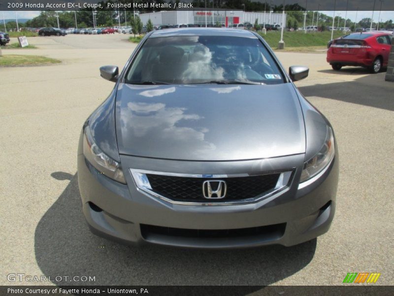 Polished Metal Metallic / Black 2009 Honda Accord EX-L Coupe