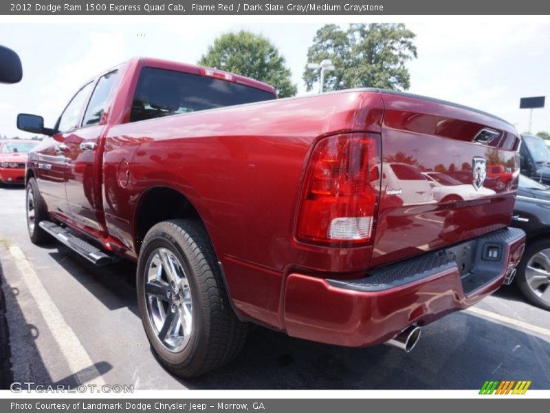 Flame Red / Dark Slate Gray/Medium Graystone 2012 Dodge Ram 1500 Express Quad Cab