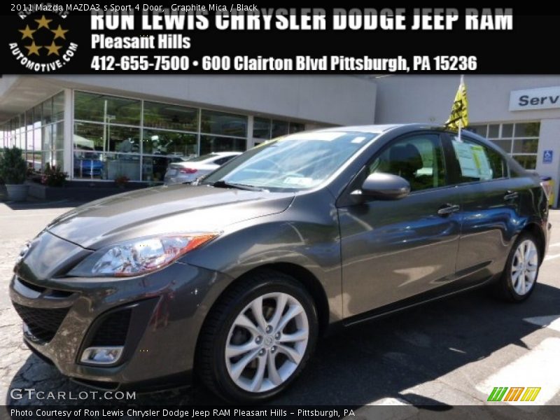 Graphite Mica / Black 2011 Mazda MAZDA3 s Sport 4 Door