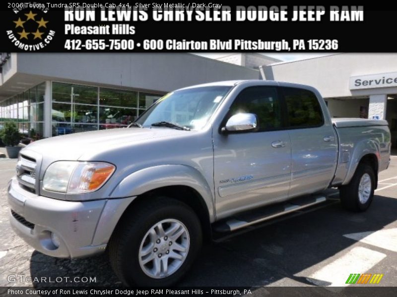 Silver Sky Metallic / Dark Gray 2006 Toyota Tundra SR5 Double Cab 4x4