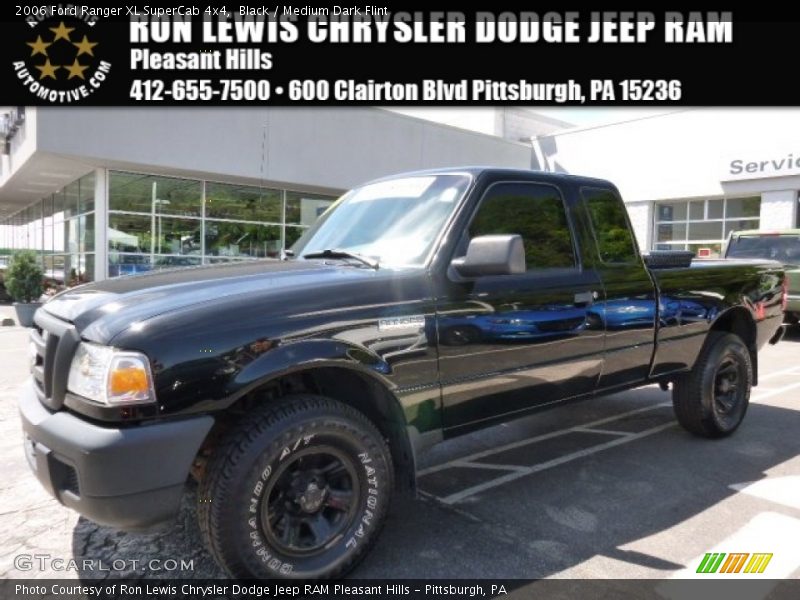 Black / Medium Dark Flint 2006 Ford Ranger XL SuperCab 4x4