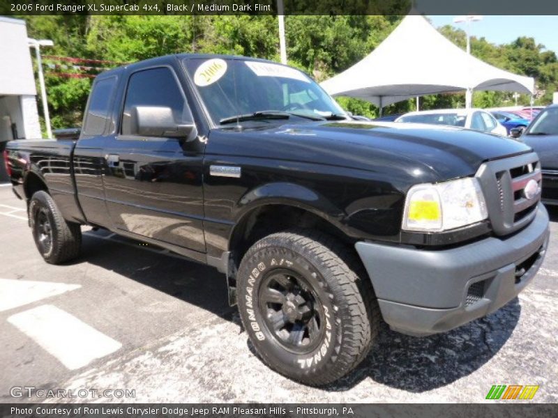 Black / Medium Dark Flint 2006 Ford Ranger XL SuperCab 4x4