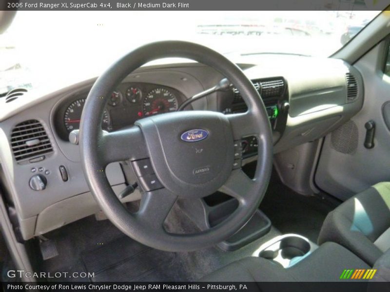 Black / Medium Dark Flint 2006 Ford Ranger XL SuperCab 4x4
