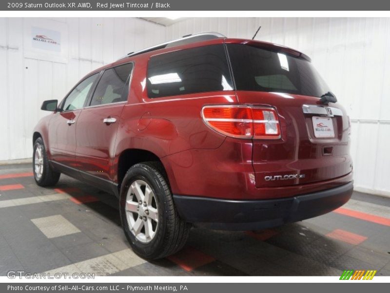 Red Jewel Tintcoat / Black 2009 Saturn Outlook XR AWD