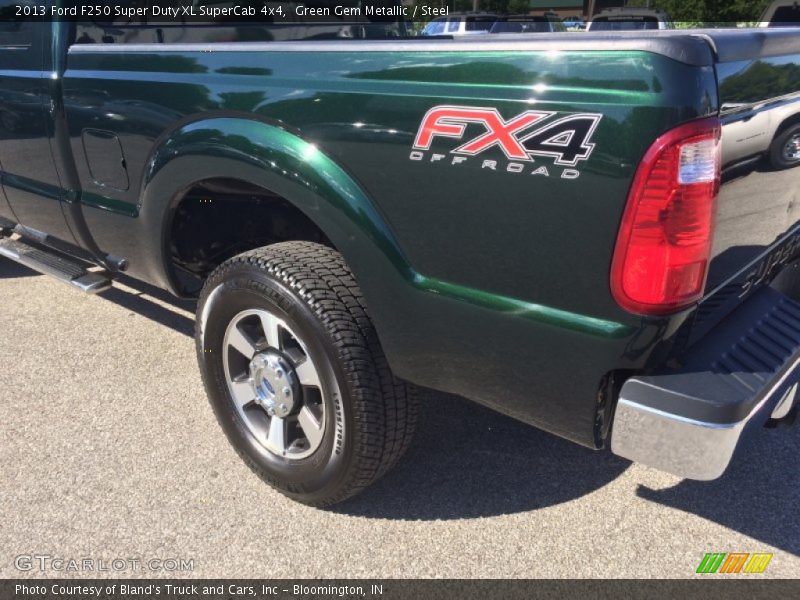 Green Gem Metallic / Steel 2013 Ford F250 Super Duty XL SuperCab 4x4