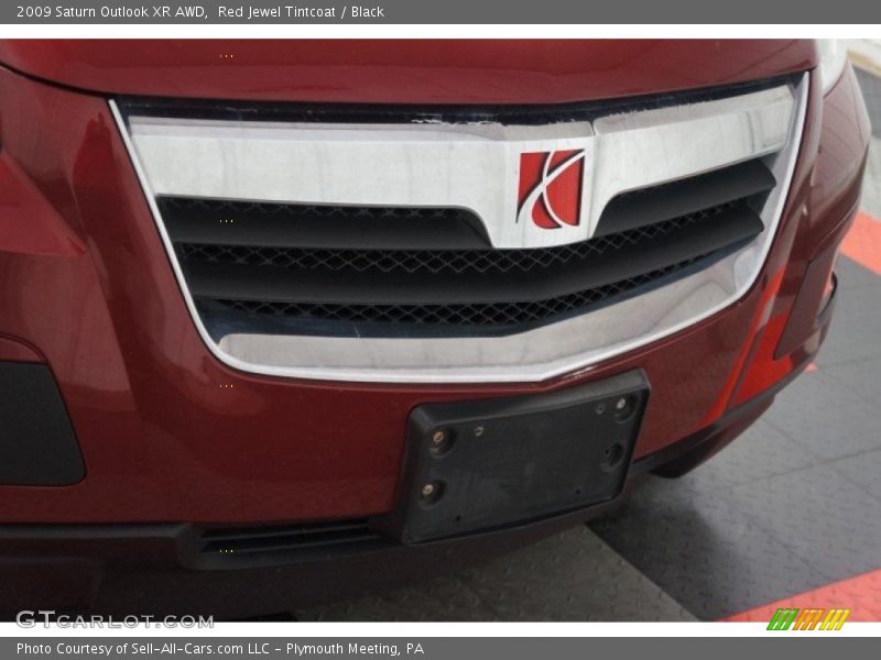 Red Jewel Tintcoat / Black 2009 Saturn Outlook XR AWD