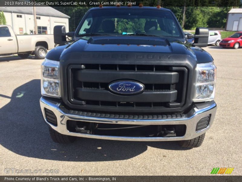 Green Gem Metallic / Steel 2013 Ford F250 Super Duty XL SuperCab 4x4