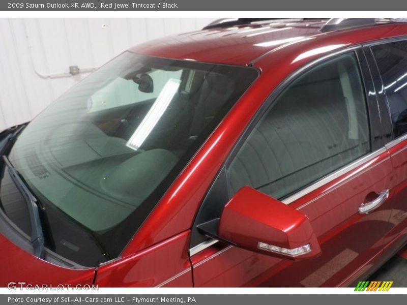 Red Jewel Tintcoat / Black 2009 Saturn Outlook XR AWD