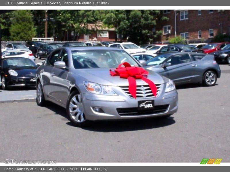 Platinum Metallic / Jet Black 2010 Hyundai Genesis 3.8 Sedan