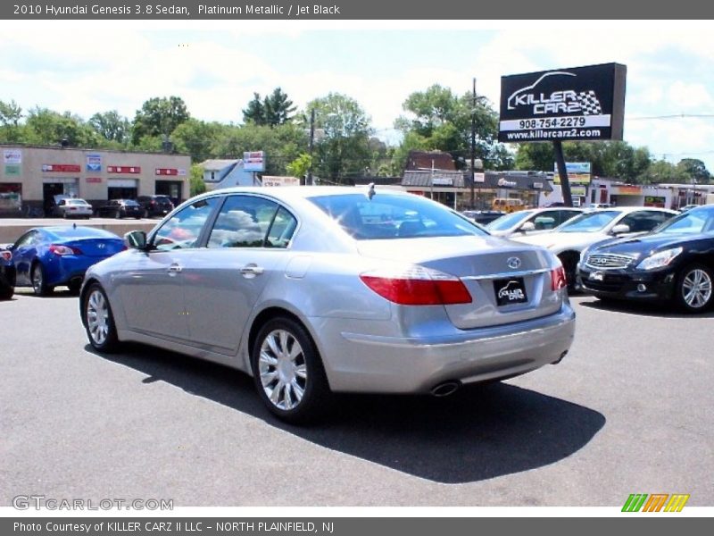 Platinum Metallic / Jet Black 2010 Hyundai Genesis 3.8 Sedan