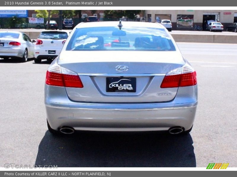 Platinum Metallic / Jet Black 2010 Hyundai Genesis 3.8 Sedan