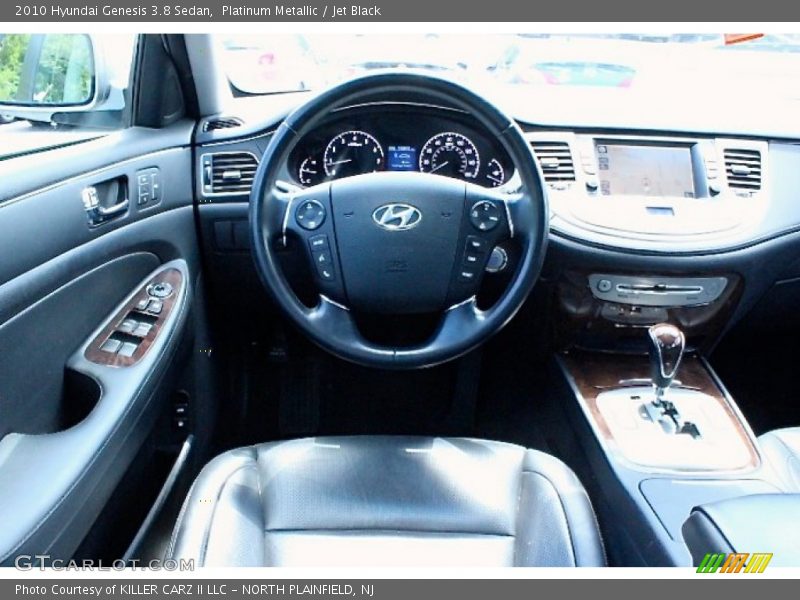 Platinum Metallic / Jet Black 2010 Hyundai Genesis 3.8 Sedan