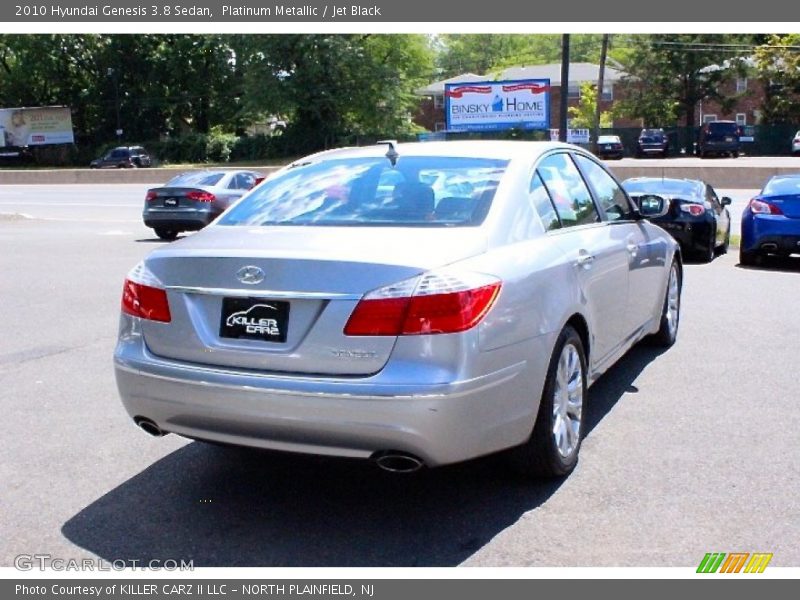 Platinum Metallic / Jet Black 2010 Hyundai Genesis 3.8 Sedan