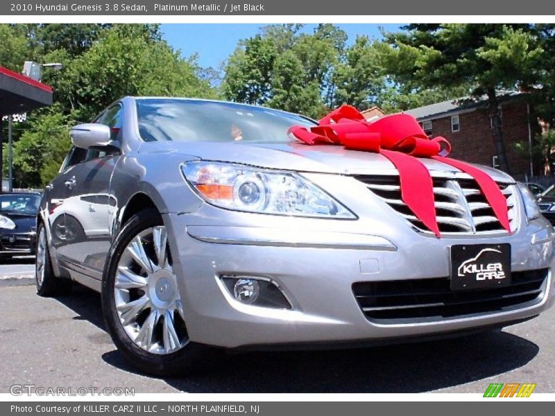 Platinum Metallic / Jet Black 2010 Hyundai Genesis 3.8 Sedan