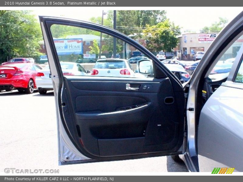 Platinum Metallic / Jet Black 2010 Hyundai Genesis 3.8 Sedan