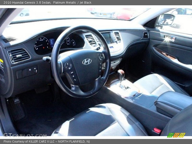 Platinum Metallic / Jet Black 2010 Hyundai Genesis 3.8 Sedan