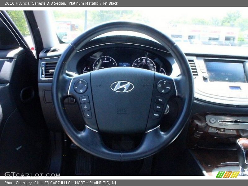Platinum Metallic / Jet Black 2010 Hyundai Genesis 3.8 Sedan