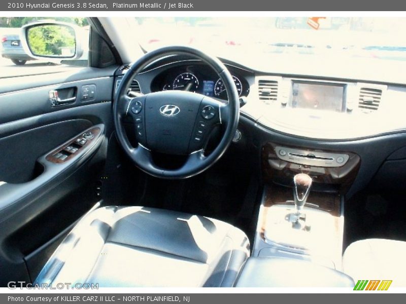 Platinum Metallic / Jet Black 2010 Hyundai Genesis 3.8 Sedan