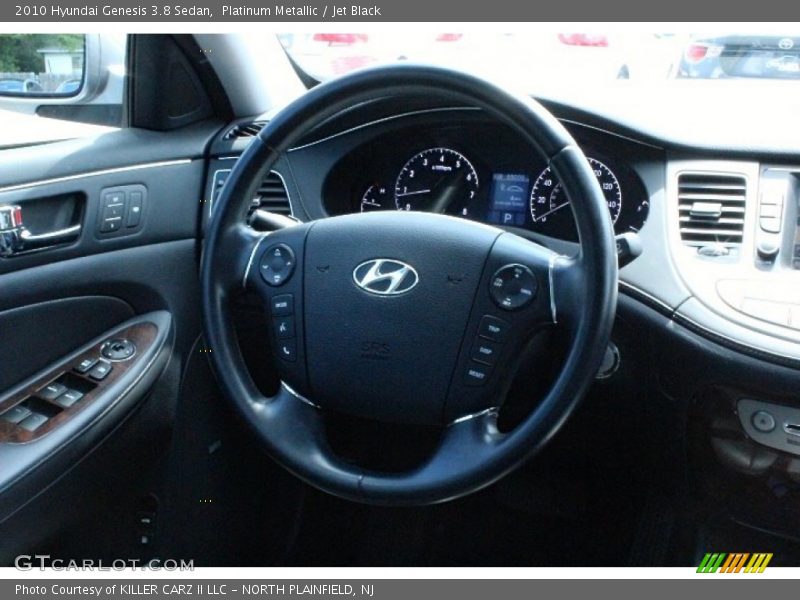 Platinum Metallic / Jet Black 2010 Hyundai Genesis 3.8 Sedan