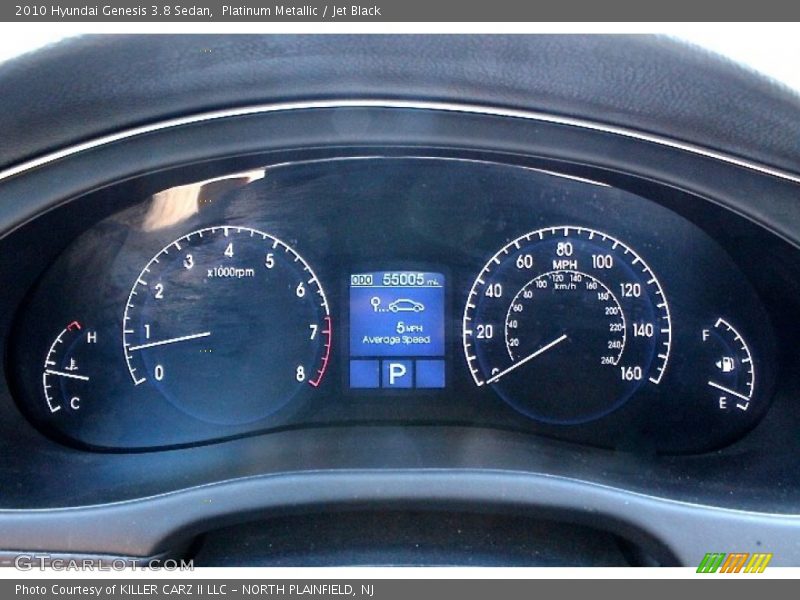 Platinum Metallic / Jet Black 2010 Hyundai Genesis 3.8 Sedan
