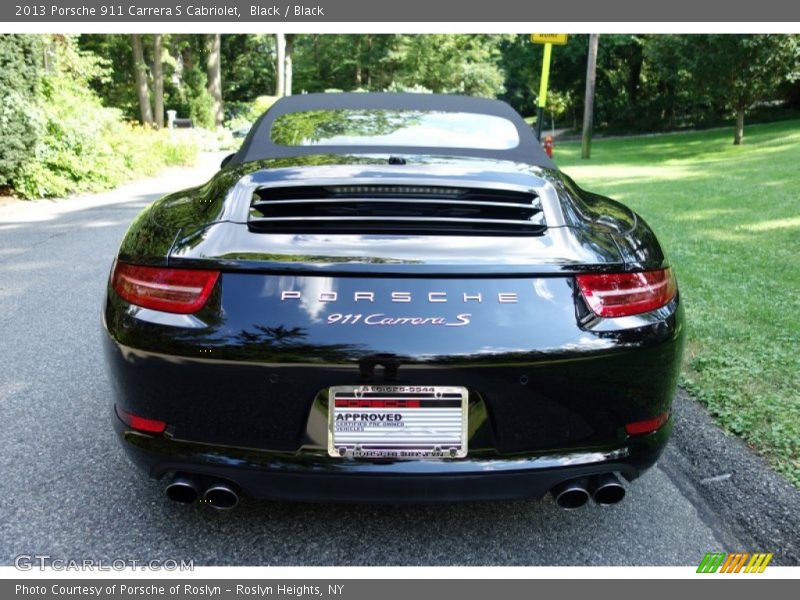 Black / Black 2013 Porsche 911 Carrera S Cabriolet