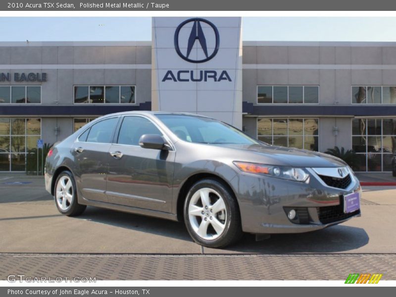 Polished Metal Metallic / Taupe 2010 Acura TSX Sedan