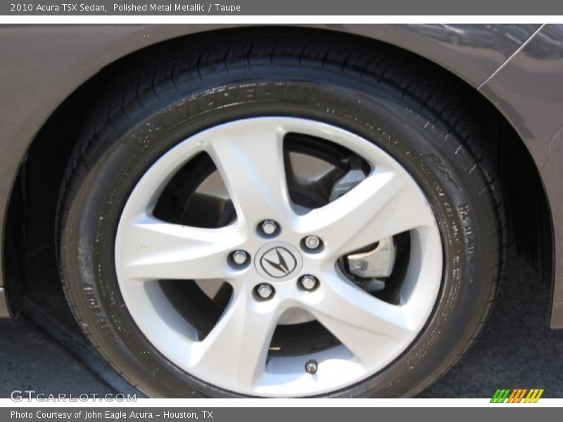 Polished Metal Metallic / Taupe 2010 Acura TSX Sedan