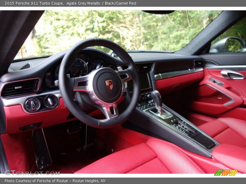 Black/Garnet Red Interior - 2015 911 Turbo Coupe 