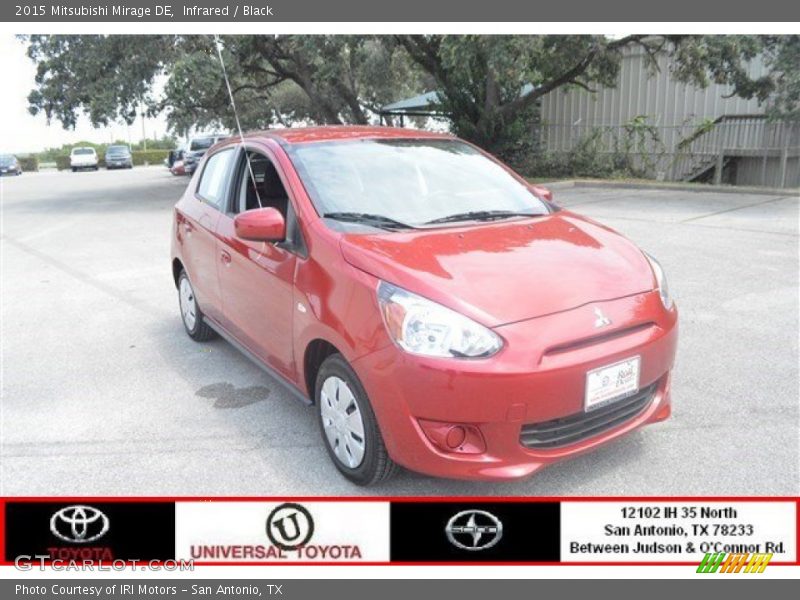 Infrared / Black 2015 Mitsubishi Mirage DE
