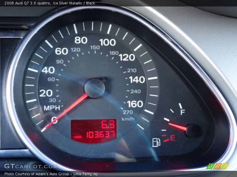 Ice Silver Metallic / Black 2008 Audi Q7 3.6 quattro